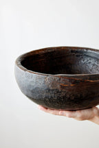 Vintage Iroko Wood Bowl Kanju Interiors