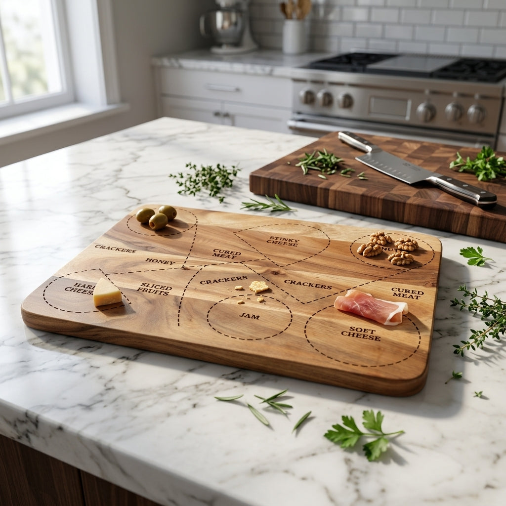 Rectangular Mango Wood Cheese Platter