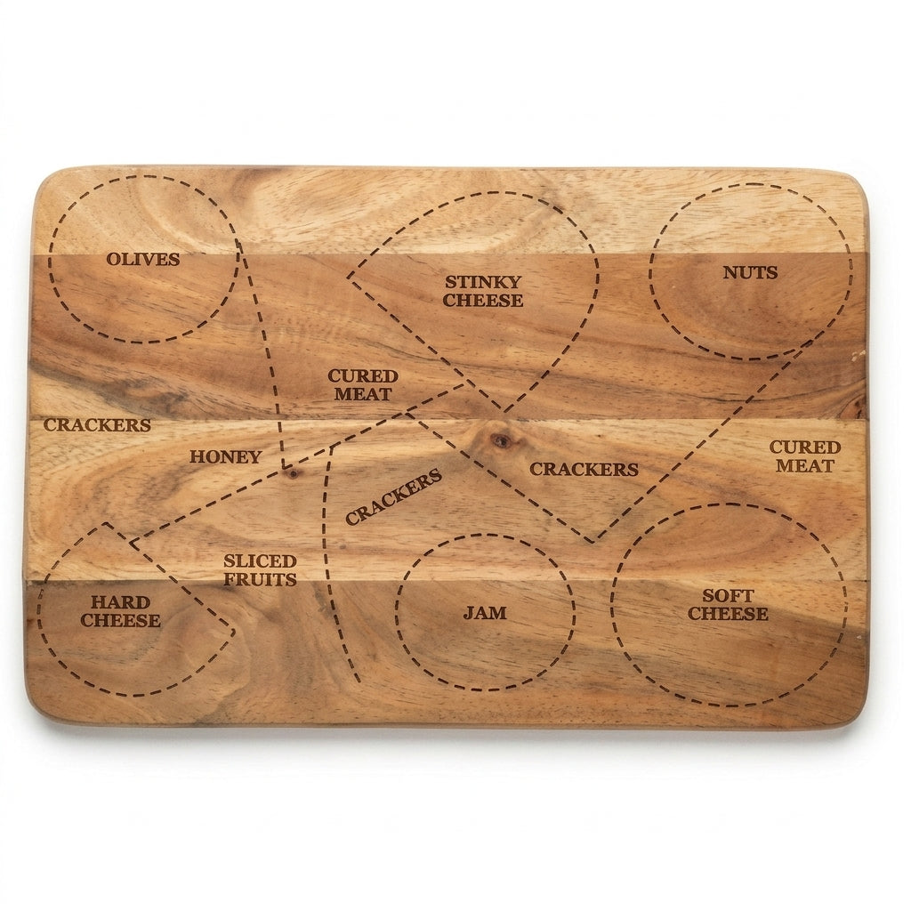 Rectangular Mango Wood Cheese Platter