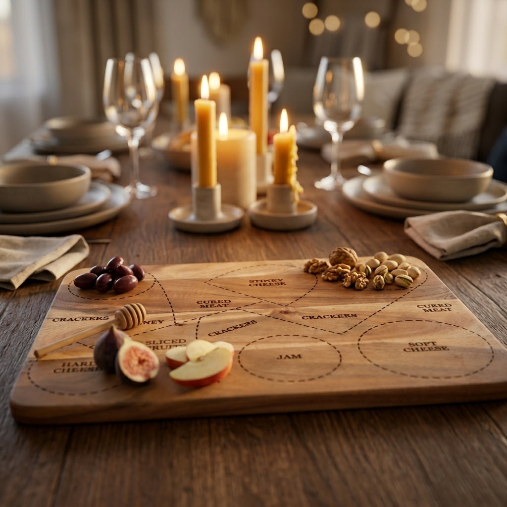 Rectangular Mango Wood Cheese Platter
