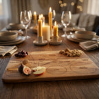 Rectangular Mango Wood Cheese Platter