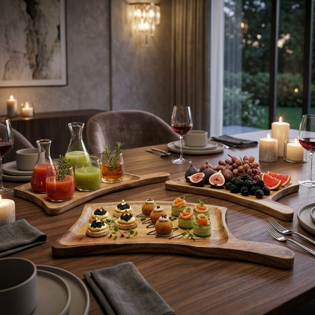 House of Avana Axe Shape Mango Wood Platter