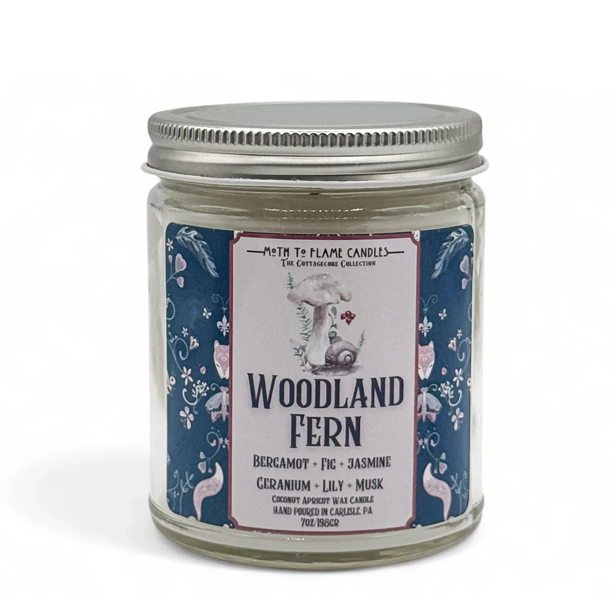 Woodland Fern – Oz Candle, back view - House Of Avana