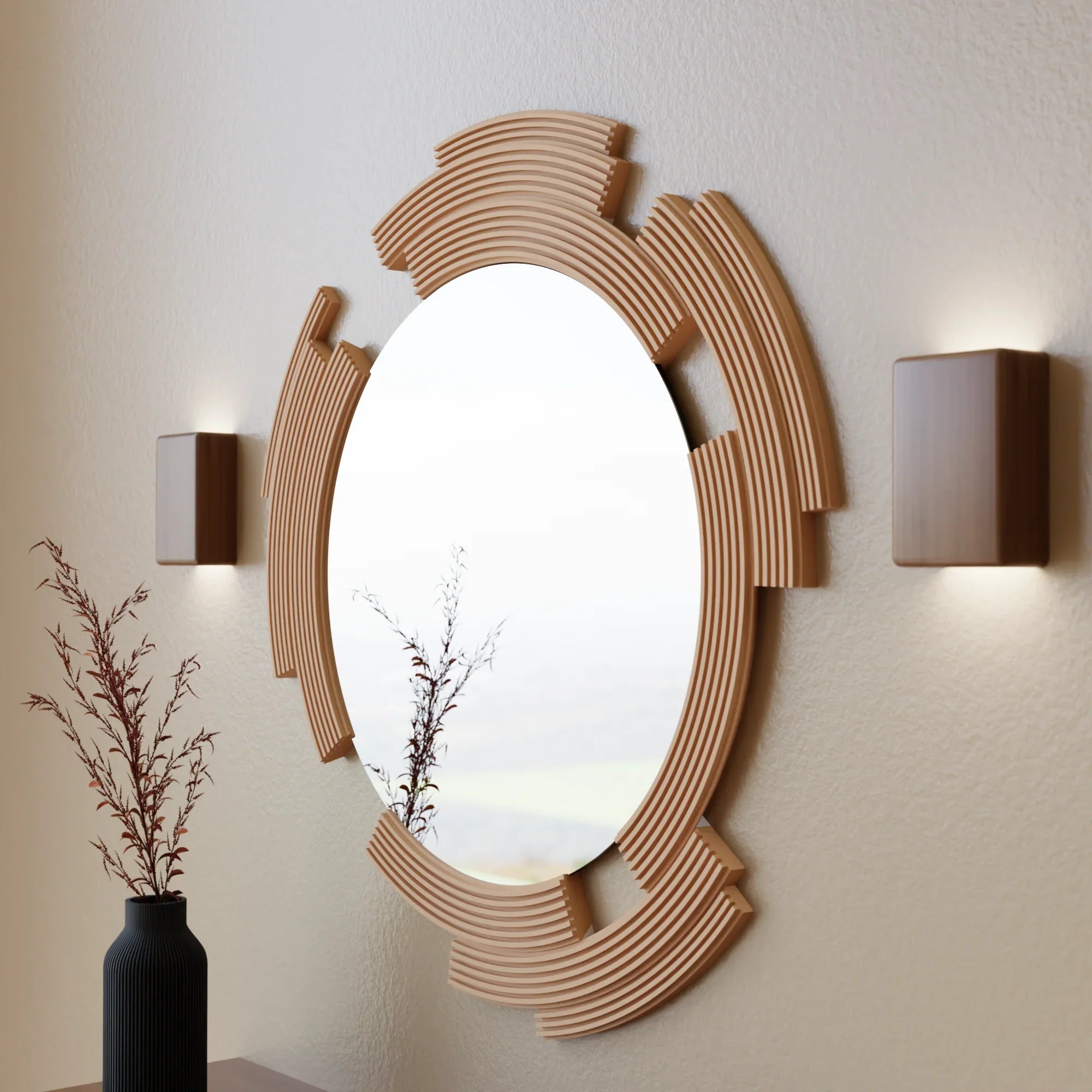SCULPT Mirror Modernized Pottery