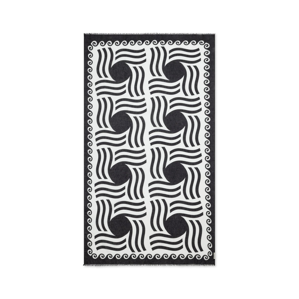 Mykonos Pareo - Midnight Swim Sun Pattern Ruby Mint