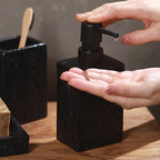 A S Set Featuring a Minimalist Nordic Design in Ceramic, Including a Stone-patterned Wash Cup Set,... - House Of Avana
