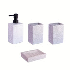 A S Set Featuring a Minimalist Nordic Design in Ceramic, Including a Stone-patterned Wash Cup Set,... - House Of Avana