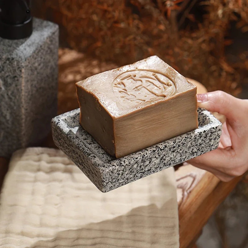 A S Set Featuring a Minimalist Nordic Design in Ceramic, Including a Stone-patterned Wash Cup Set,... - House Of Avana