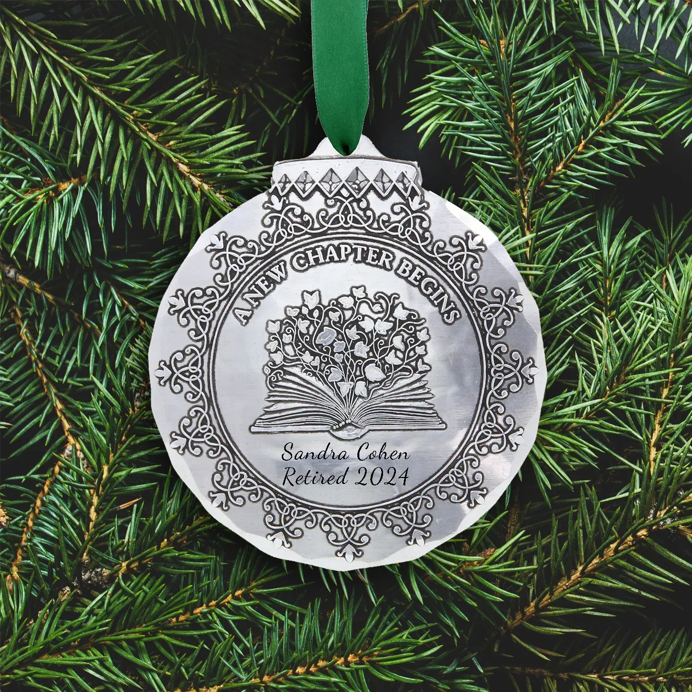 A New Chapter Begins Ornament, front view - House Of Avana