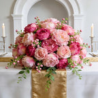 A Selection of High-rated Artificial Two-tone Peony Bouquets - Lifelike Flowers for Outdoor Decor, Home... - House Of Avana