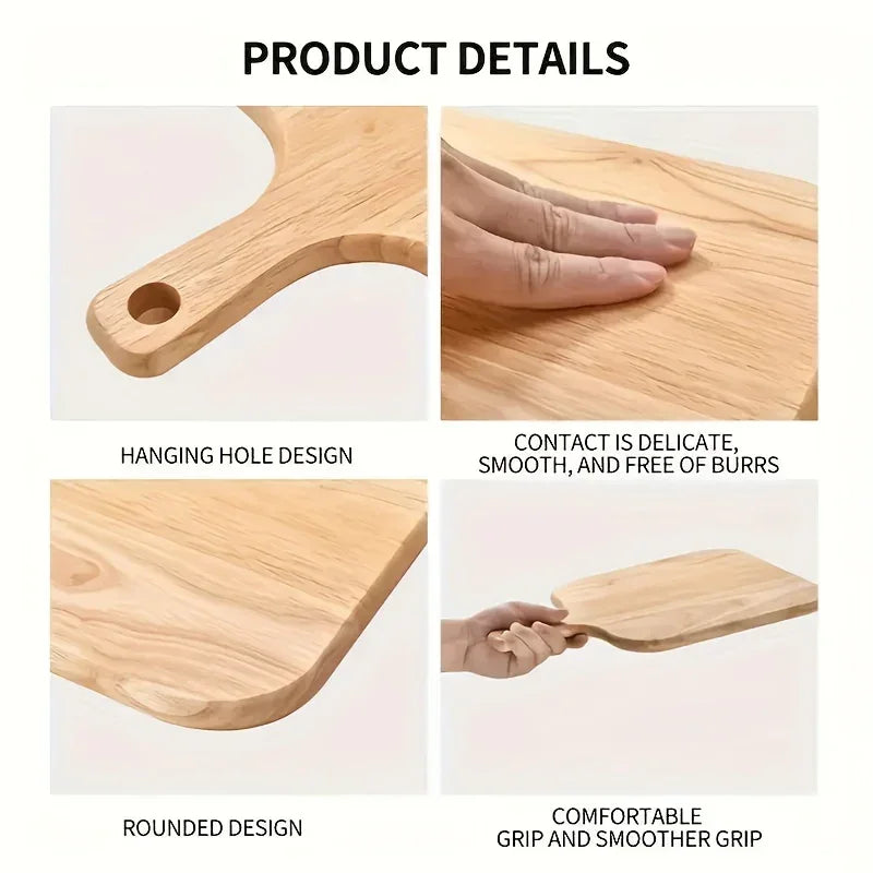 A Solid Wood Cutting Board Designed for Food Preparation, Suitable for Chopping Vegetables, Fruits, and... - House Of Avana