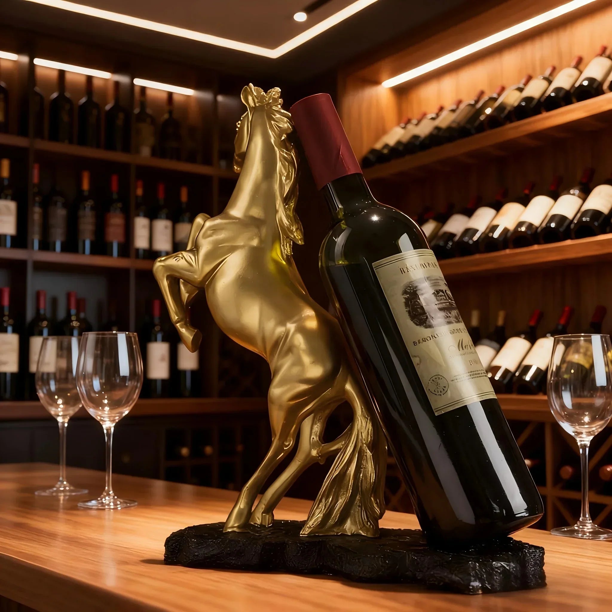 Wine Rack - Modern Metal Vertical Design - House Of Avana