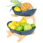 Fruit Basket - 2-Tier Wood