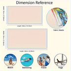 Beach Towel - Quick-Dry Microfiber Horse Print