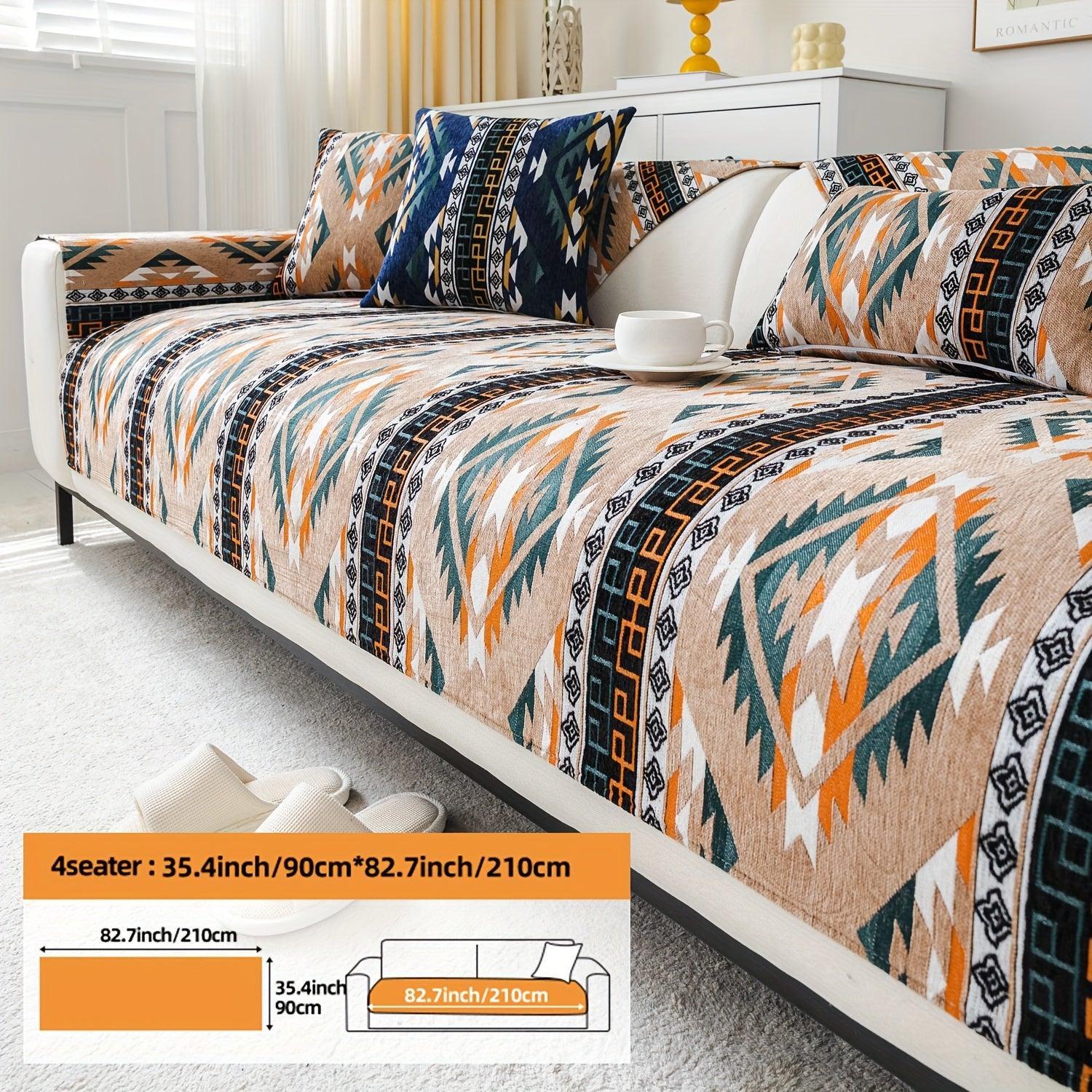 Linen Couch Slipcover | Boho Dog Proof Couch Slipcovers for All-Season topspet