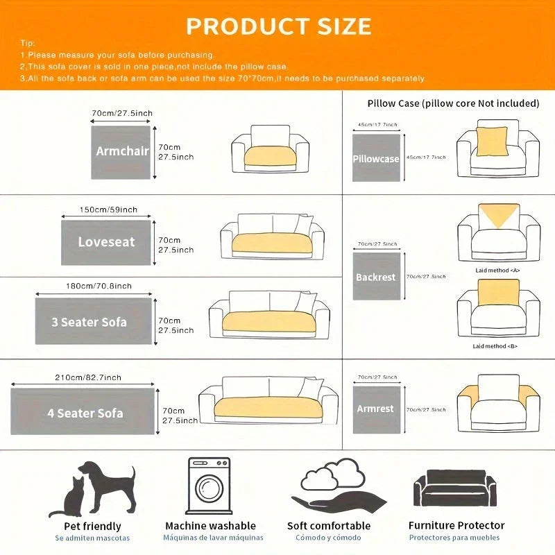 Premium Pet Couch Cover - Non-Slip Sofa Protector for Dogs and Cats topspet
