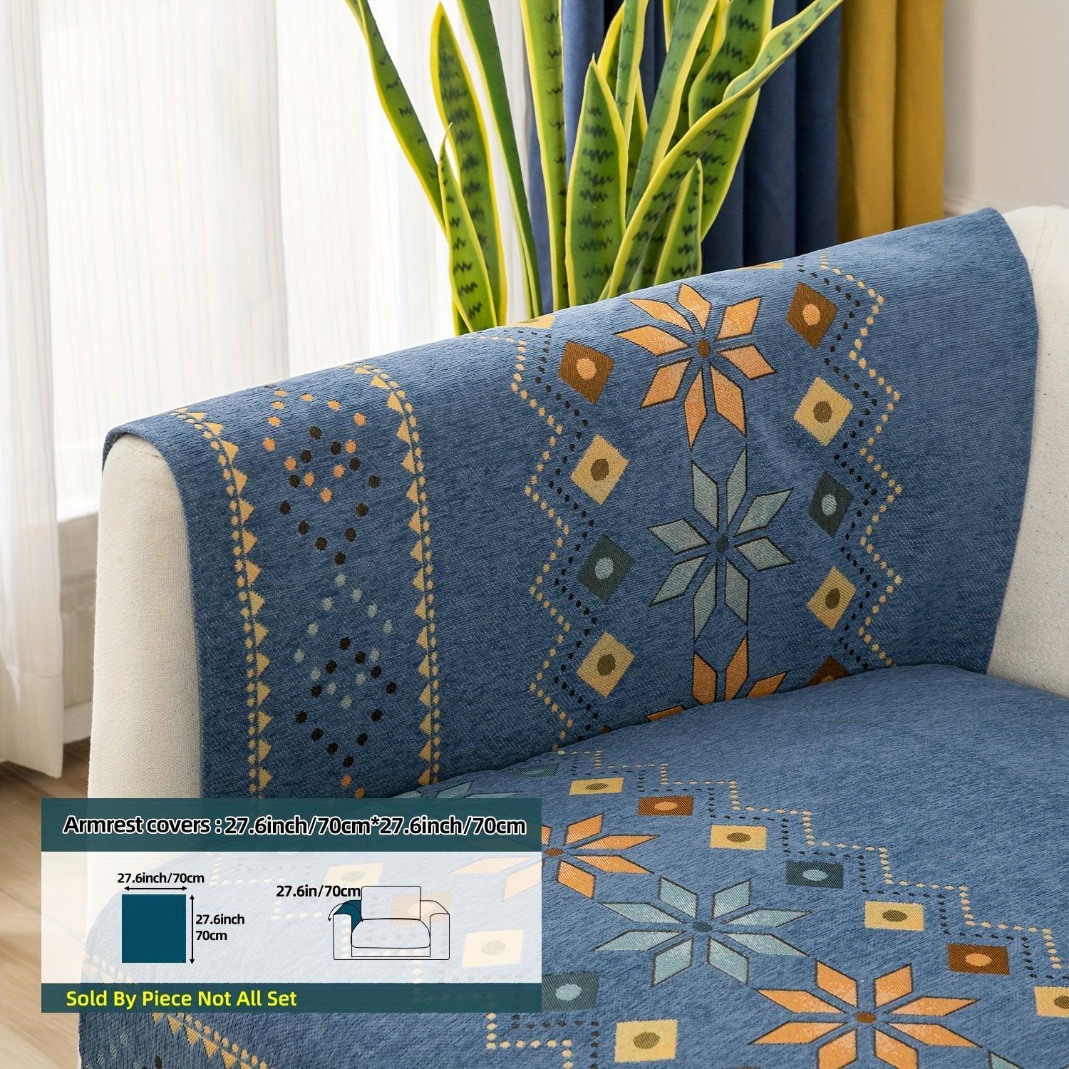 Stylish Bohemian Chenille Slipcovers for Couches topspet