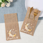 Burlap Bags - Moon Lantern Eid Decor