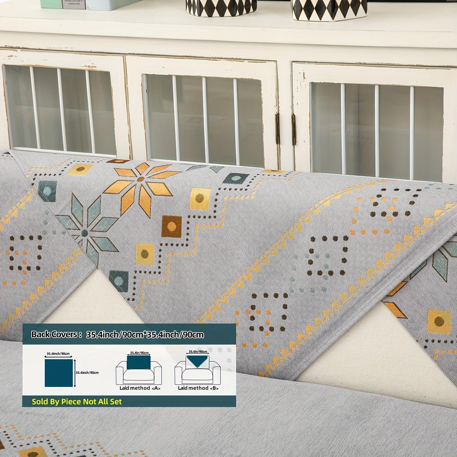 Stylish Bohemian Chenille Slipcovers for Couches topspet