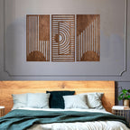 Wall Art - Abstract Geometric Wood