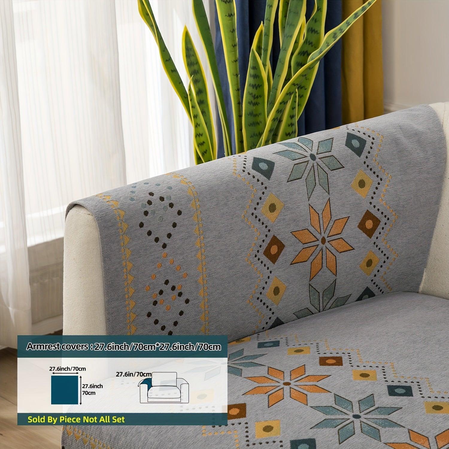 Stylish Bohemian Chenille Slipcovers for Couches topspet