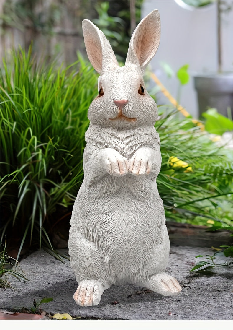 Charming Resin Rabbit Statue - Versatile Indoor/Outdoor Decor for Garden, Patio, and Home House Of Avana