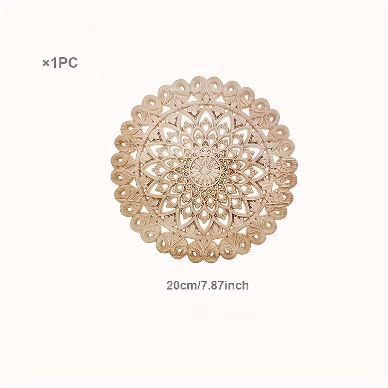 Wall Art - Floral Oak Wood Natural