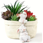 Rabbit Sculpture - Decorative White Small