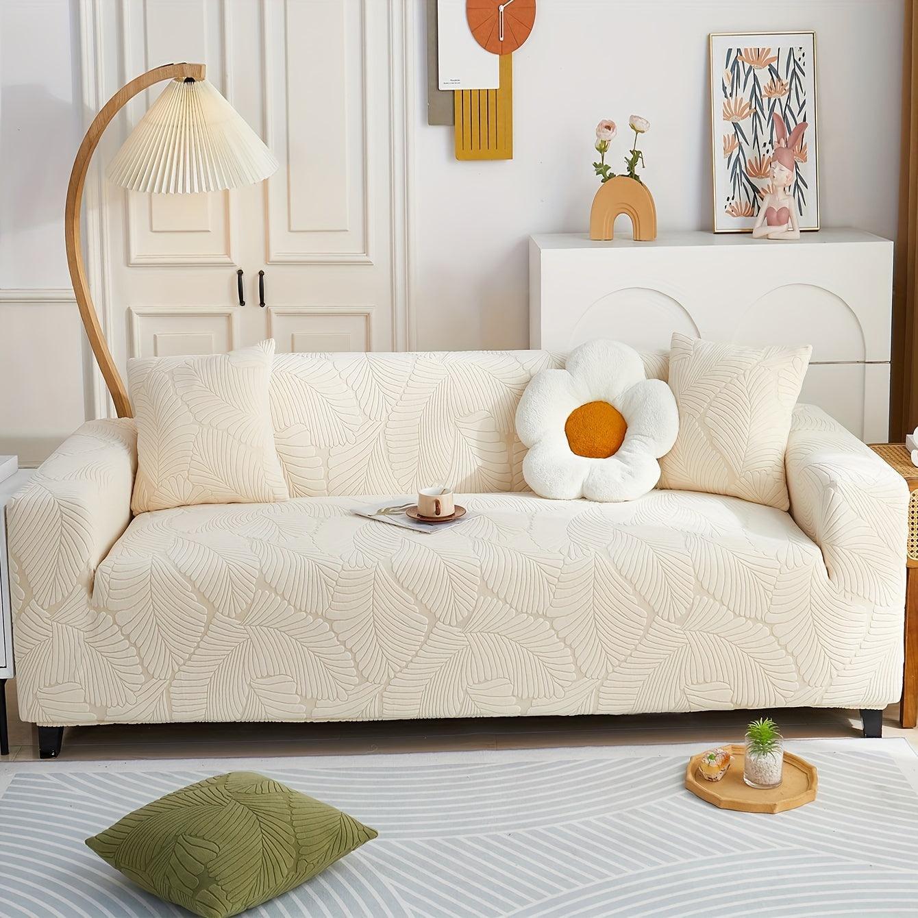 Premium Stretch Gray Couch Cover | Durable, Non-Slip & Versatile topspet