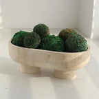 Elegant Bohemian Style Stone Serving Tray with Walnuts - Natural Stone Multi-Functional Fruit and Dessert Display for Living Room or Dining Area Decor, Dessert Presentation | Bohemian Style | Stone Construction, Trays for Ser House Of Avana
