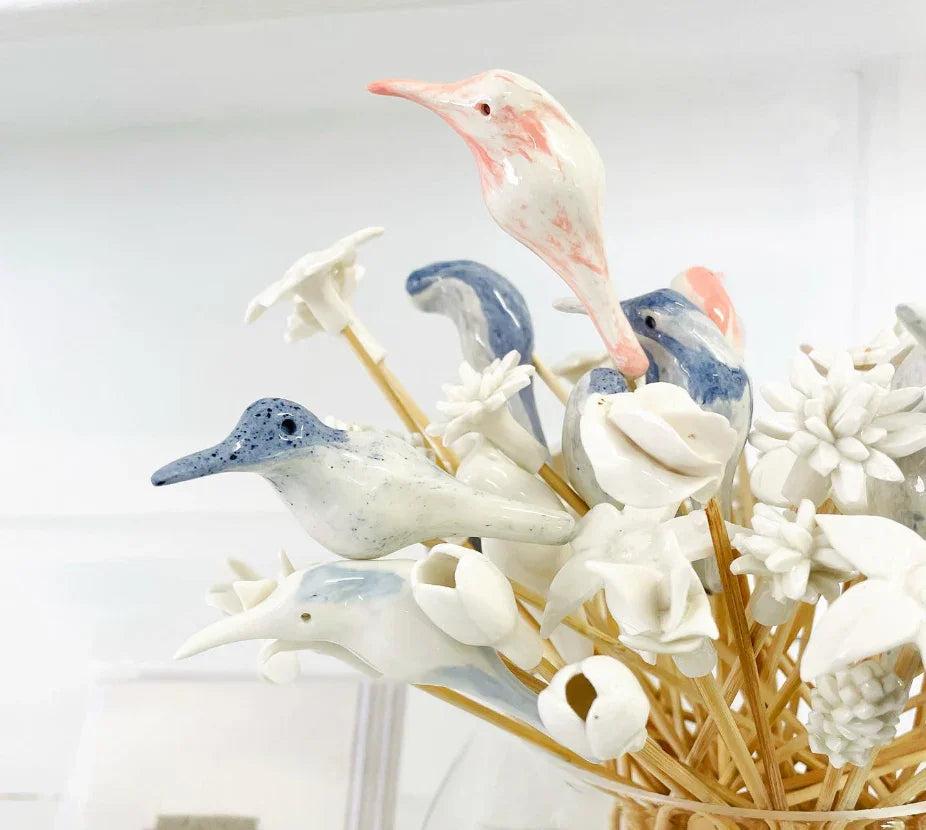 Glazed Sunbirds Bamboo Diffuser Set Kanju Interiors