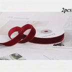 2 Rolls of Velvet Ribbon, Each Roll Size: 4.48 meter *Length 4.48 meter, Suitable for Halloween, Christmas, Birthday Parties, Weddings, Gift Flower Wrapping Bows Handmade Christmas Decoration Costume Sewing Accessories. House Of Avana