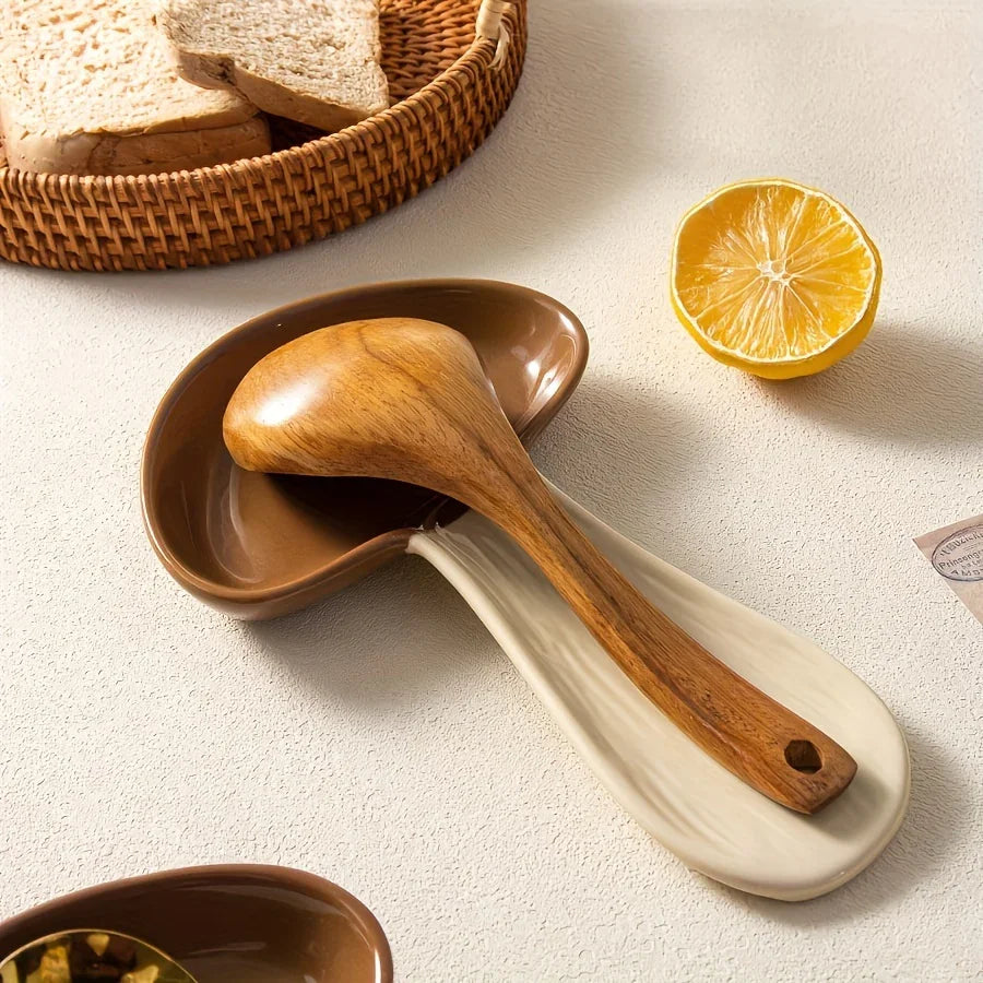 Spoon Rest - Ceramic Mushroom Shape