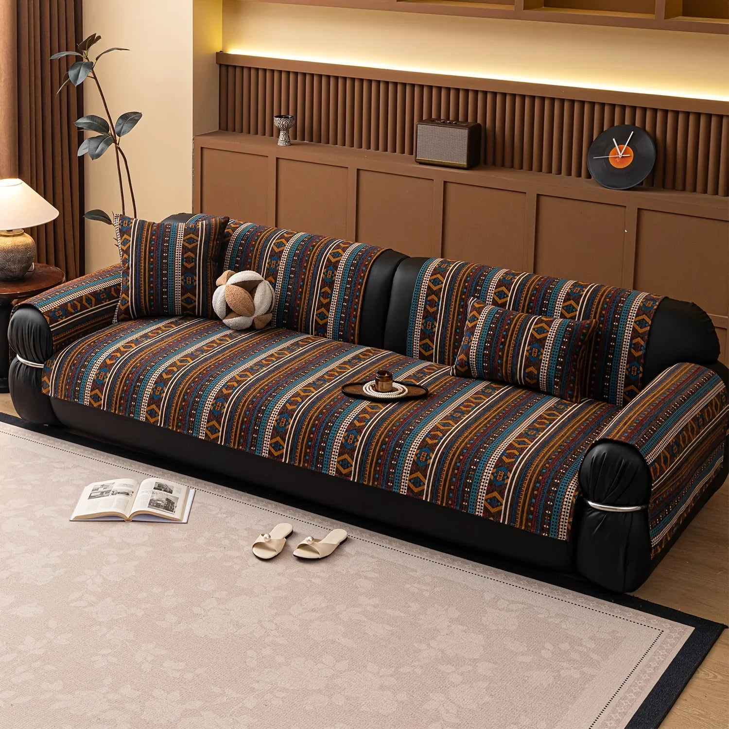 Sofa Cushion - Non-slip Chenille Geometric Multi-size