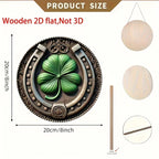 Wall Sign - Retro Wooden Green