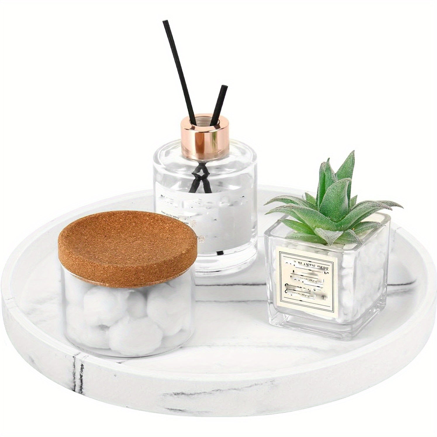 Vanity Tray - Marble Pattern 12.6