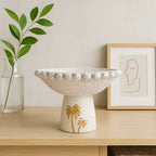 Decorative Tray - Ramadan Coconut Trees Wooden Large