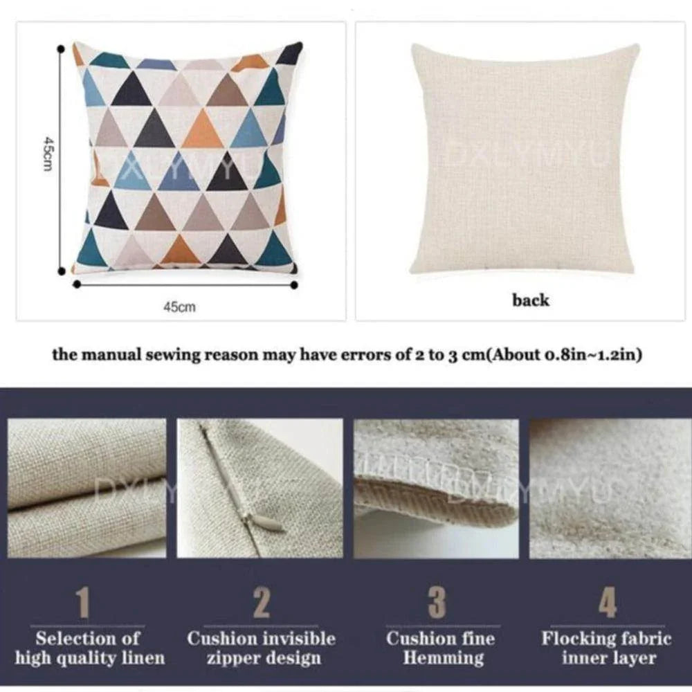 Abstract Black Gold Woman Face Print Cushion Cover - House Of Avana