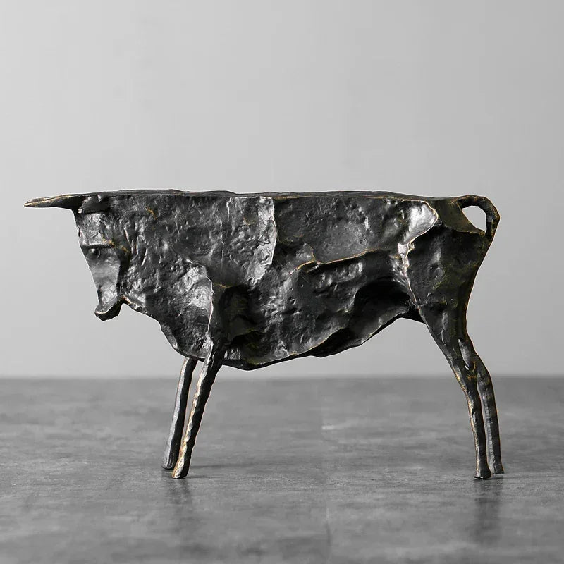 Creative Abstract Bull Statue By Picasso Famous Animal Sculpture Figurine Picasso Ox Art Collection Home... - House Of Avana