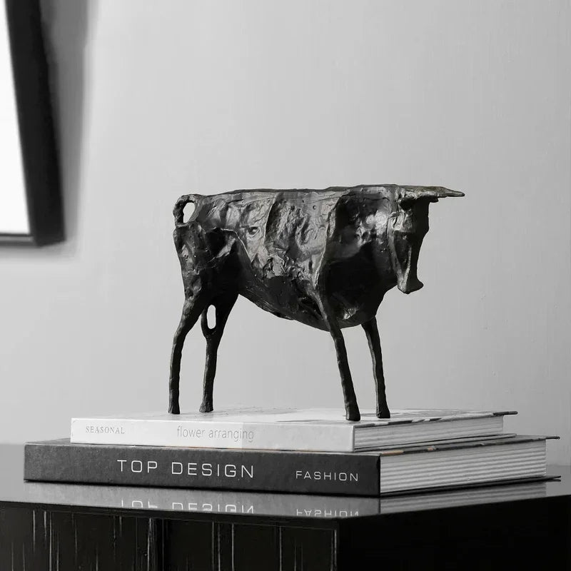 Creative Abstract Bull Statue By Picasso Famous Animal Sculpture Figurine Picasso Ox Art Collection Home... - House Of Avana