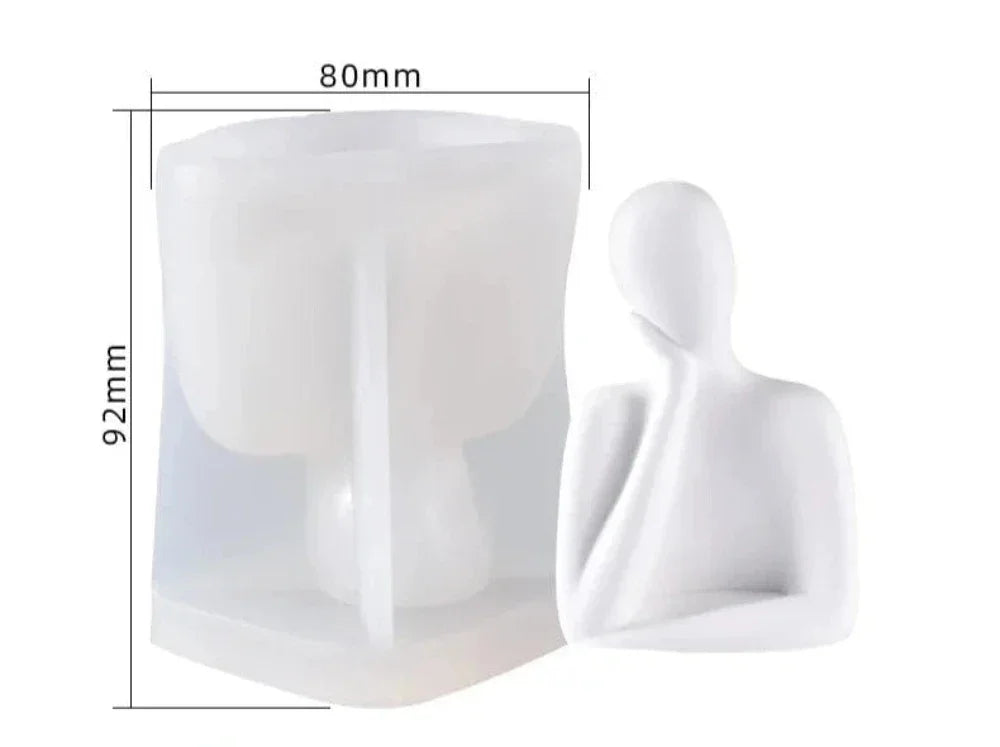 Artistic Family Abstract Body Silicone Candle Molds - House Of Avana
