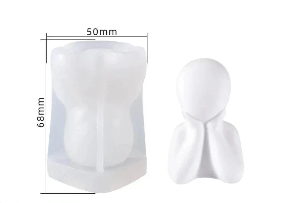 Artistic Family Abstract Body Silicone Candle Molds - House Of Avana