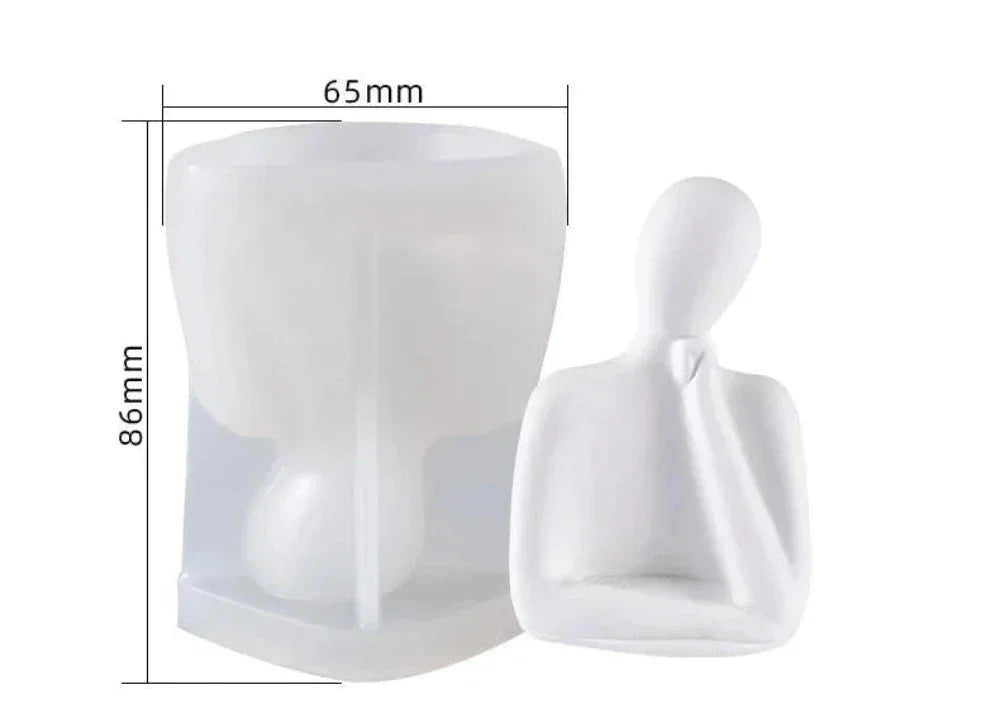 Artistic Family Abstract Body Silicone Candle Molds - House Of Avana