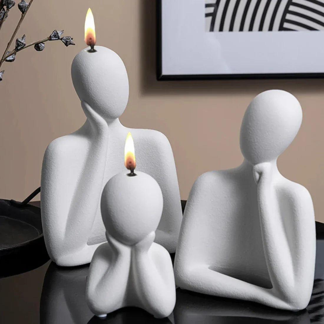 Artistic Family Abstract Body Silicone Candle Molds - House Of Avana