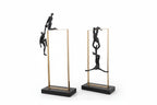 Abstract Climbing Figure - Modern Desk Statue, top view - House Of Avana