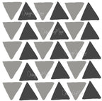 Abstract Equilateral Triangles - Fabric Nursery Wall Art Decals, side view - House Of Avana