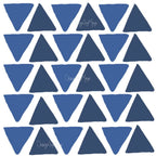 Abstract Equilateral Triangles - Fabric Nursery Wall Art Decals, detail shot - House Of Avana