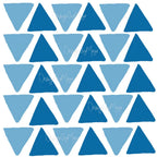 Abstract Equilateral Triangles - Fabric Nursery Wall Art Decals, lifestyle image - House Of Avana