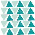 Abstract Equilateral Triangles - Fabric Nursery Wall Art Decals, top view - House Of Avana