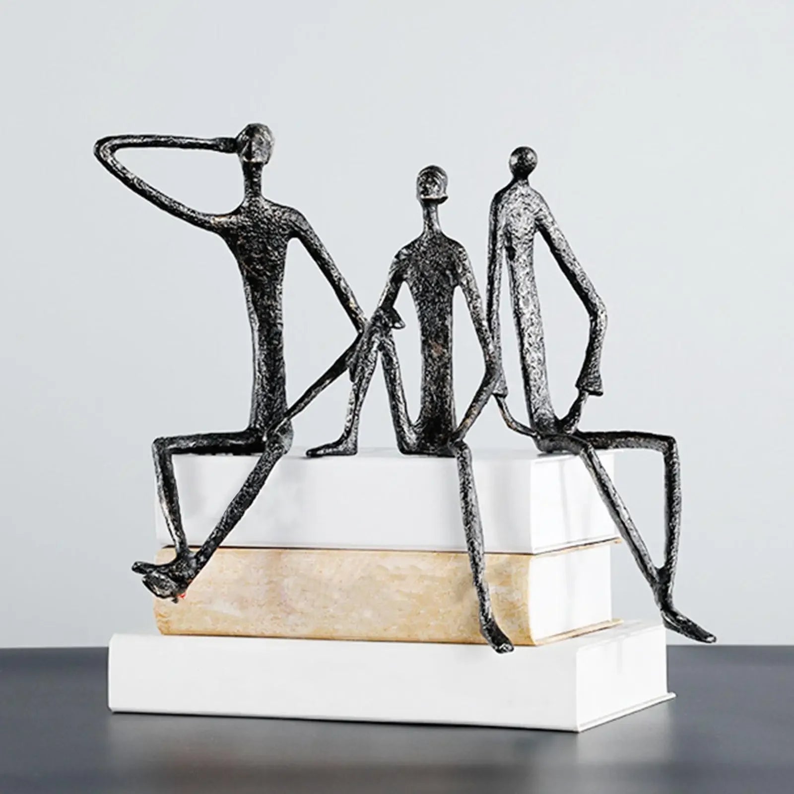 Abstract Human Figurine Metal Statue Collectible Art Sculpture for Living Room Home Table Decoration... - House Of Avana